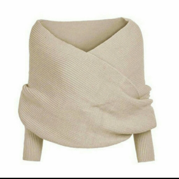 NWOT sweater Wrap top