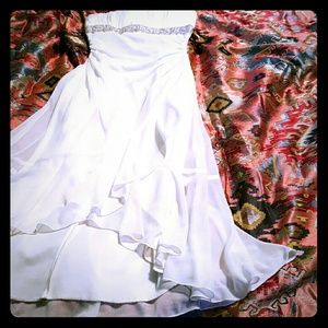 White formal dress