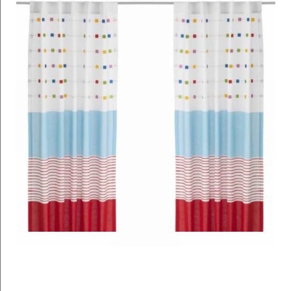 Ikea Accents New Barnslig Randig Children Curtains Poshmark
