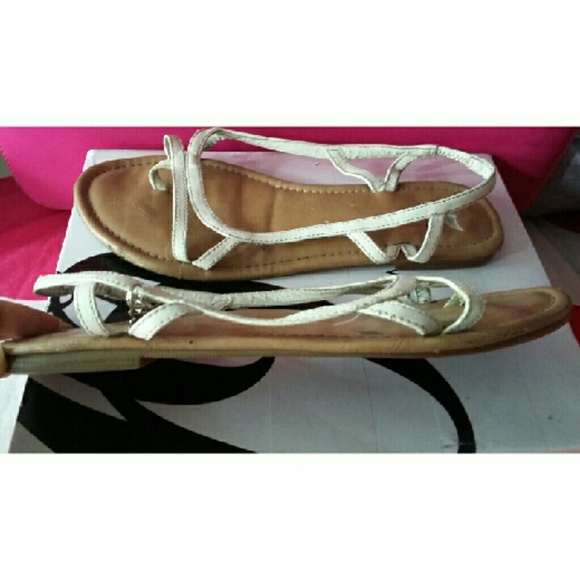 White sandals
