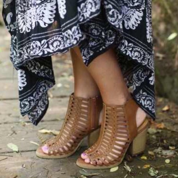 Caged Bootie Sandals