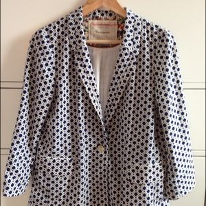 Playful geometric Blazer from Anthropologie