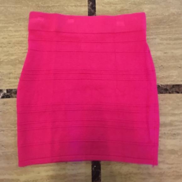 Pink high wasted pencil skirt