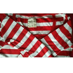 Red and white striped long sleeve