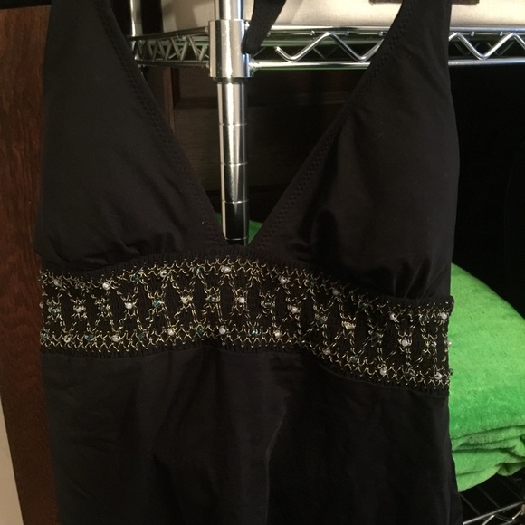 DKNY tankini black top