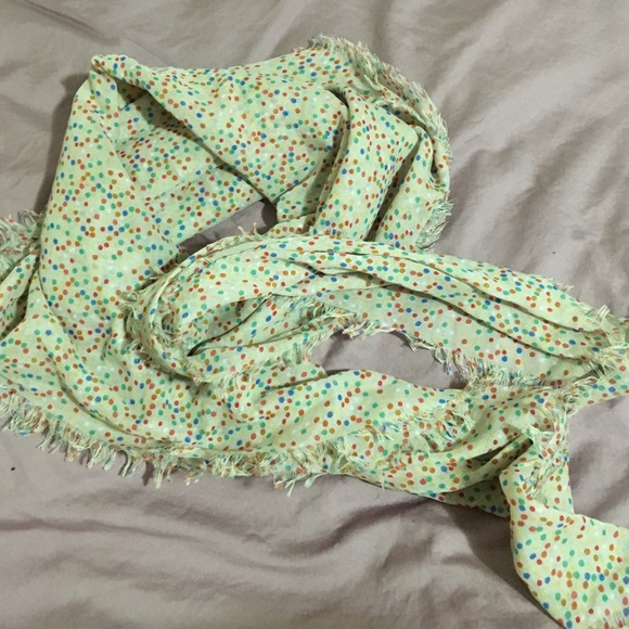 Zara Beige Patterned Scarf