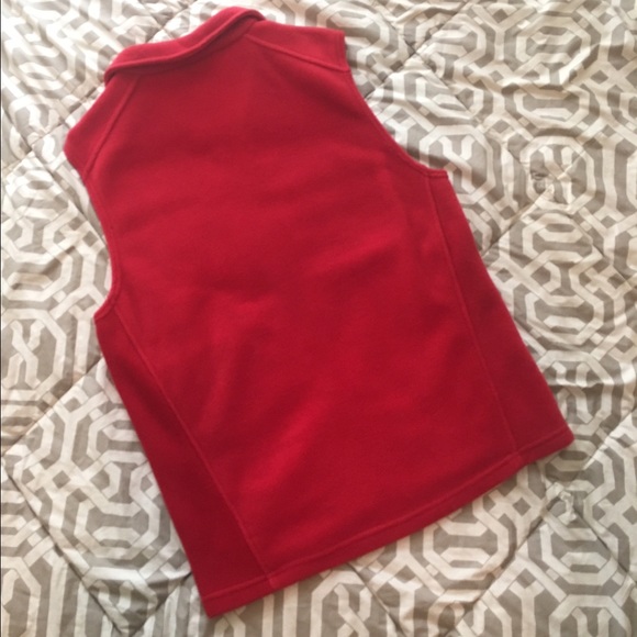 ❌❌SOLD Red Columbia Fleece Vest - Picture 3 of 3