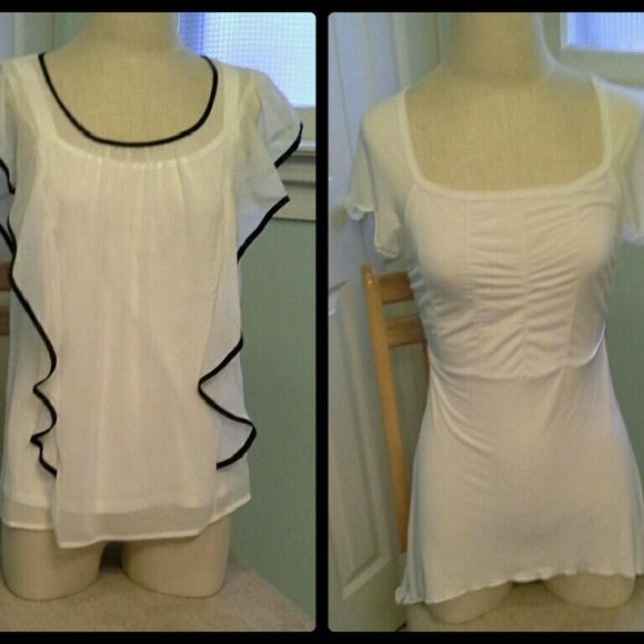 Bundle #3: two white blouses