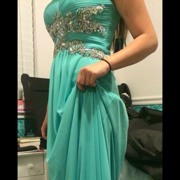 Aqua Prom/Formal Dress