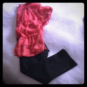 Beautiful coral top!