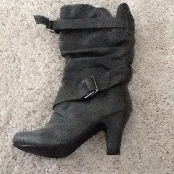 Gray boots
