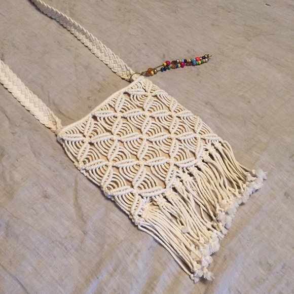 Lucky Brand Bohemian Macrame Bag
