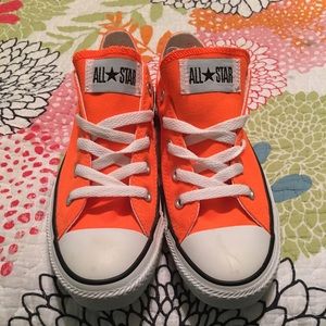 Neon Orange converse