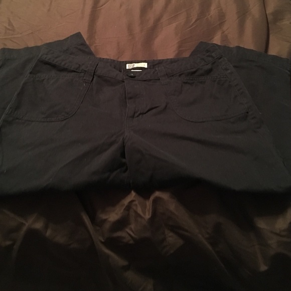Black Faded Glory Capris