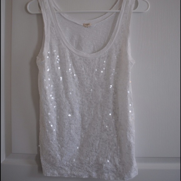 J. Crew sequined tank top