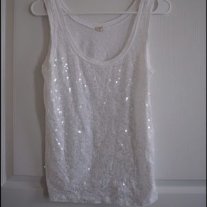 J. Crew sequined tank top