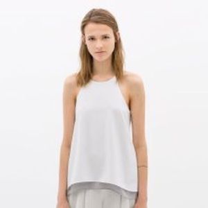 Zara Silk Halter Top XS