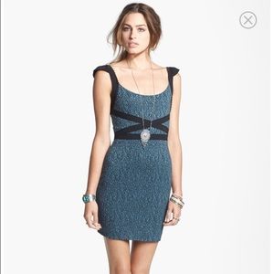 Free People Cross My Heart Dress - Blue