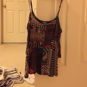 Tribal print tank