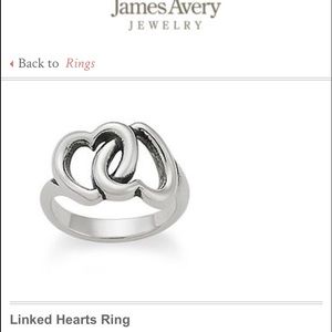 James Avery Linked Hearts Ring