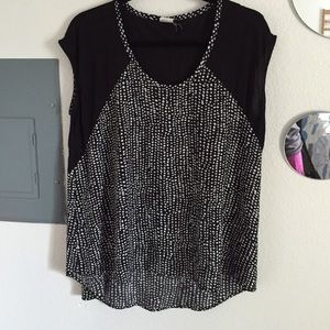 Black and white anthropologie shirt