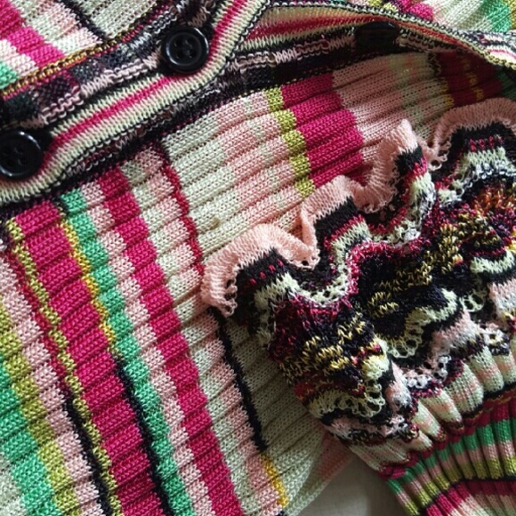 Missoni Button Collared Knit Blouse! - image 4