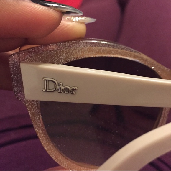 100% Authentic Cream/Gold Dior Cat eye sunglasses main image 4