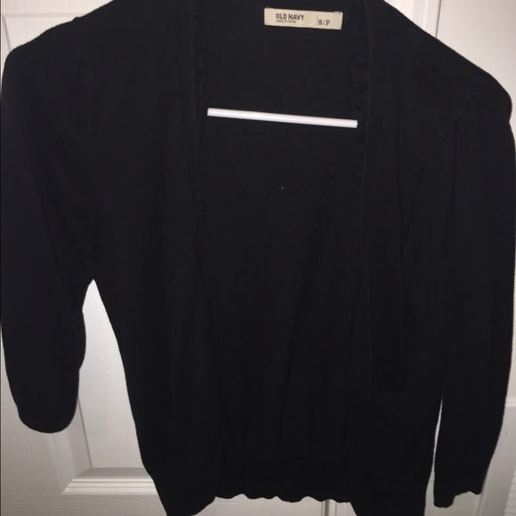 Black cardigan