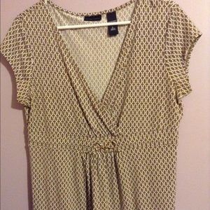 Gold Accent Business Casual Blouse