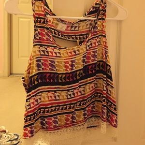 Tribal print tank
