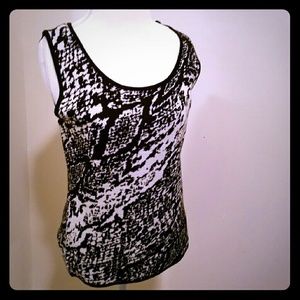 NWT Black and White Sweater Vest