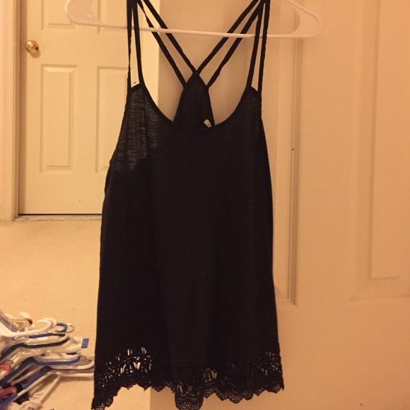 Black racerback tank