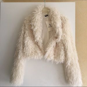Faux fur jacket