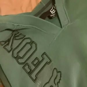 Teal Fox Pullover Hoodie