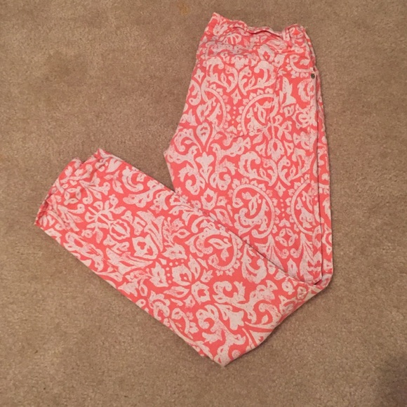Floral Print Jeans
