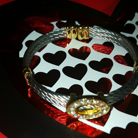 Silver & gold bracelet - Picture 2 of 3