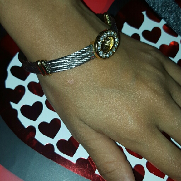 Silver & gold bracelet - Picture 3 of 3