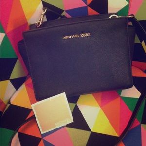 MK Selma medium Saffiano leather crossbody