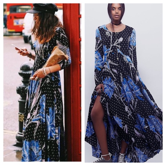 🌶 HOT SALE! 🌶 FREE PEOPLE Floral Cape Dress NWT - Picture 2 of 4