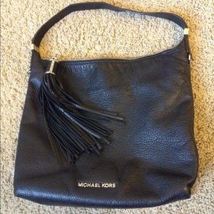 Authentic Michael Kors Handbag Black Leather