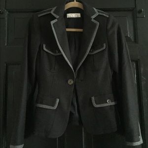Rag and Bone Fitted Crop Wool Blazer