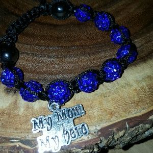 My mom my hero Shamballa Bracelet