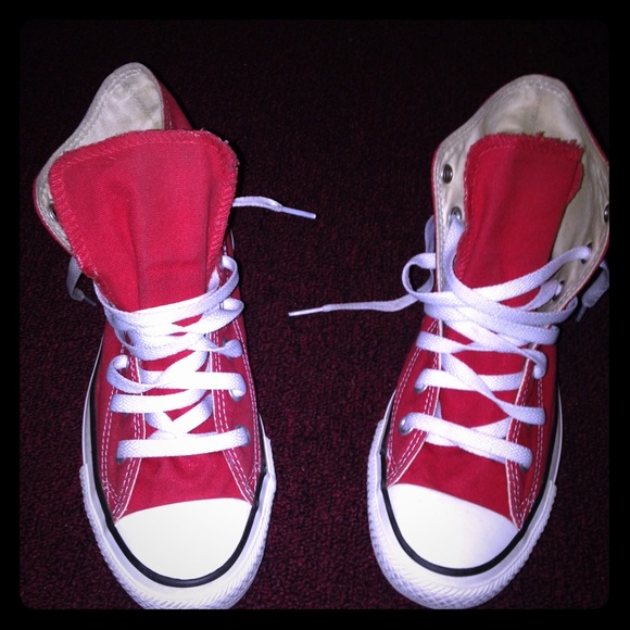Red Hightop converses