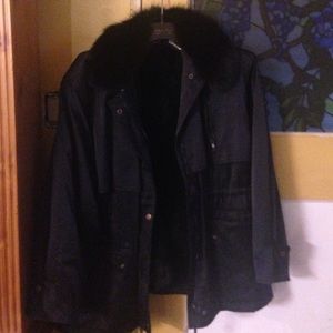 Guy Laroche Rabbit lined jacket