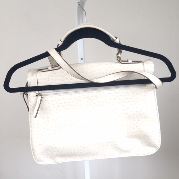 Bags - NEW faux ostrich leather messenger bag from Target Bags - NEW faux ostrich leather messenger bag from Target