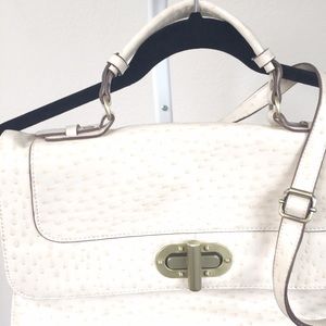 Bags - NEW faux ostrich leather messenger bag from Target Bags - NEW faux ostrich leather messenger bag from Target