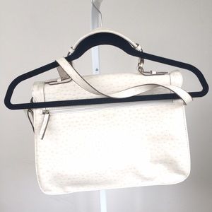 Bags - NEW faux ostrich leather messenger bag from Target Bags - NEW faux ostrich leather messenger bag from Target