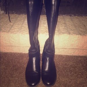 Black riding boots