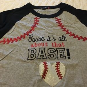Baseball 3/4 length top