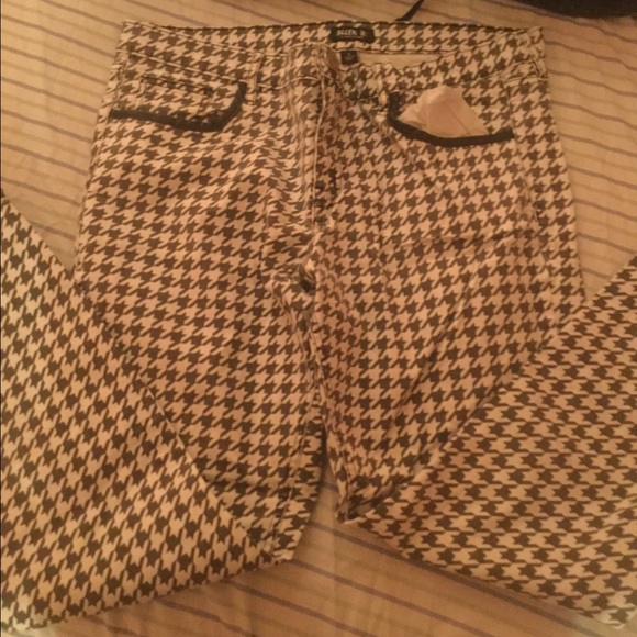 Black And White Print Pants